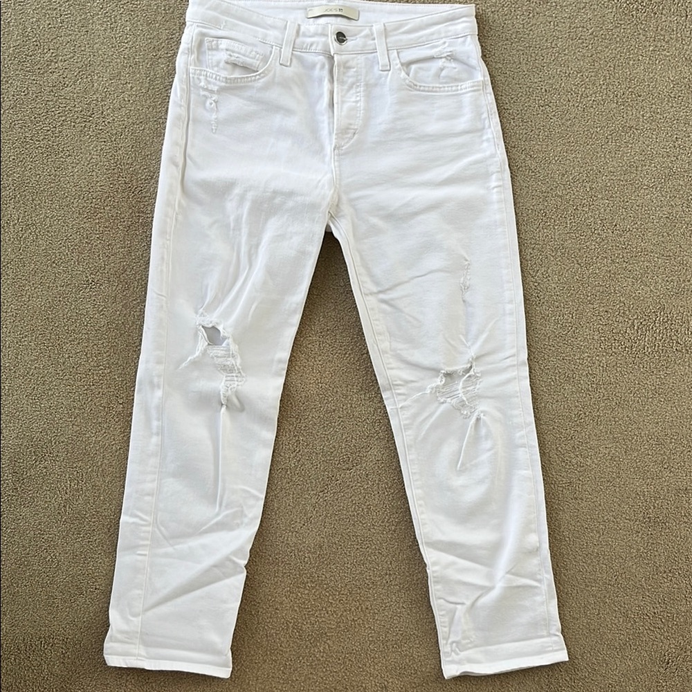 Joe’s White Distressed Jeans